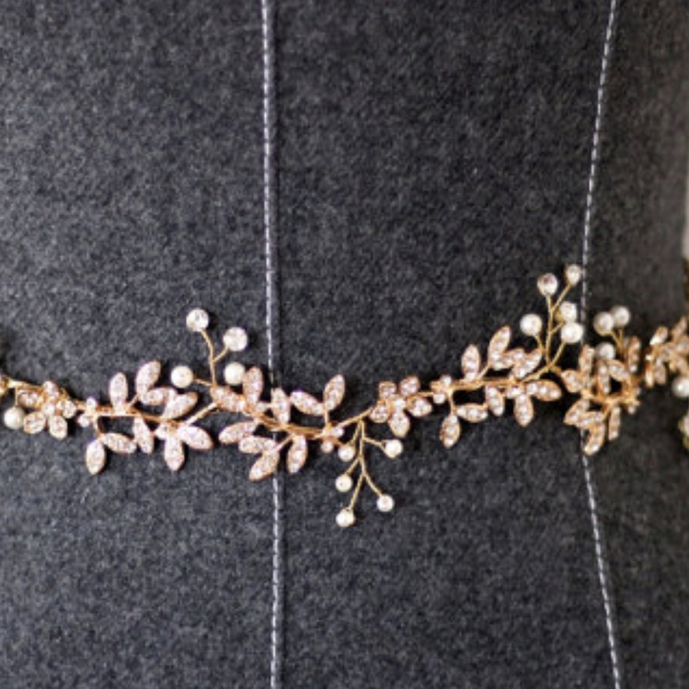 Ivory and gold Bridal Belt